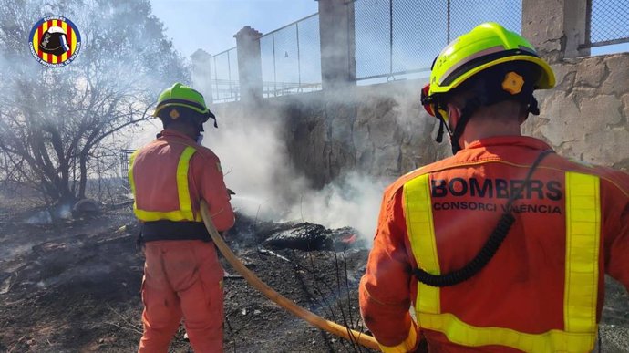 Incendio declarado en Ontinyent