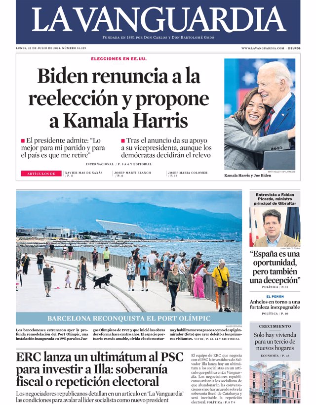 Portada La Vanguardia