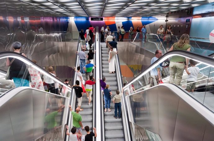 Archivo - Estación de La Sagrera del Metro de Barcelona