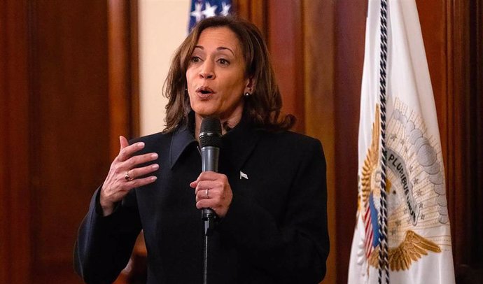 Archivo - La vicepresidenta de Estados Unidos, Kamala Harris