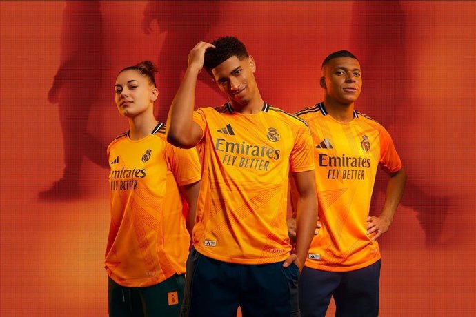 La jugadora del Real Madrid Carla Camacho, junto a Jude Bellingham y Kylian Mbappé (Real Madrid).