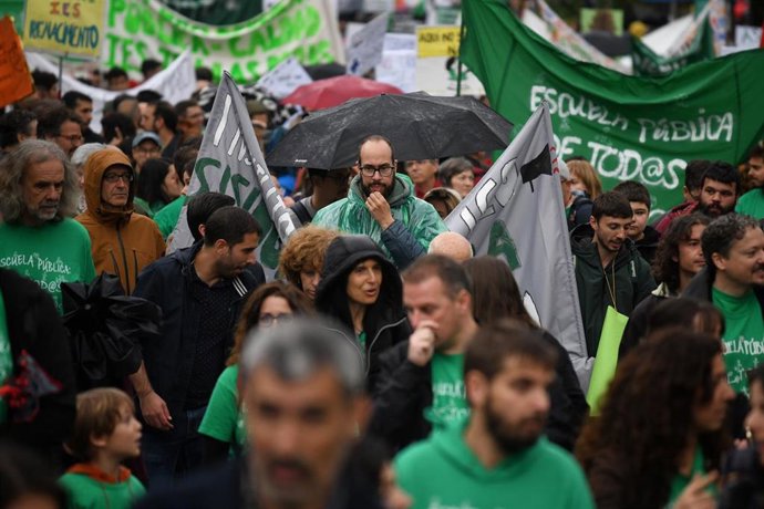 Archivo - Manifestación por la educación pública el pasado 21 de mayo en Madrid.