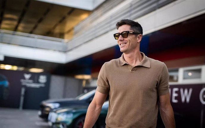 El jugador del FC Barcelona Robert Lewandowski