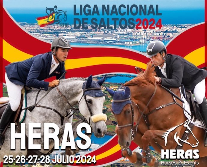 Cartel del Concurso Nacional de Saltos 2024 en Heras