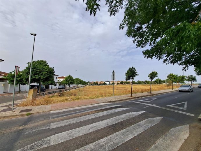 Solar destinado a la construcción de 38 viviendas protegidas en alquiler en Utrera.