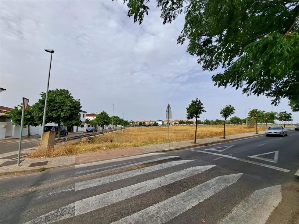Solar destinado a la construcción de 38 viviendas protegidas en alquiler en Utrera.