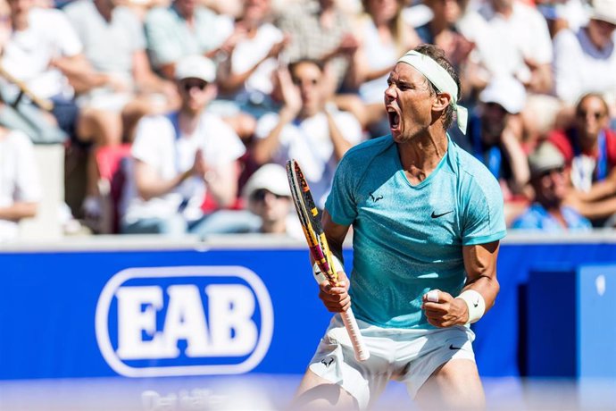 El tenista español Rafa Nadal durante el torneo de Bastad