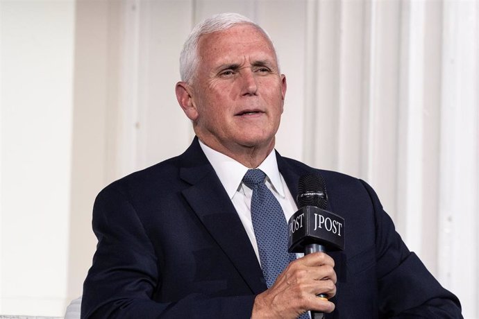 Archivo - El exvicepresidente estadounidense Mike Pence