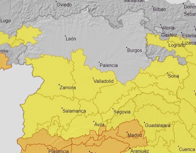 Avisor por calor este martes en Castilla y León.
