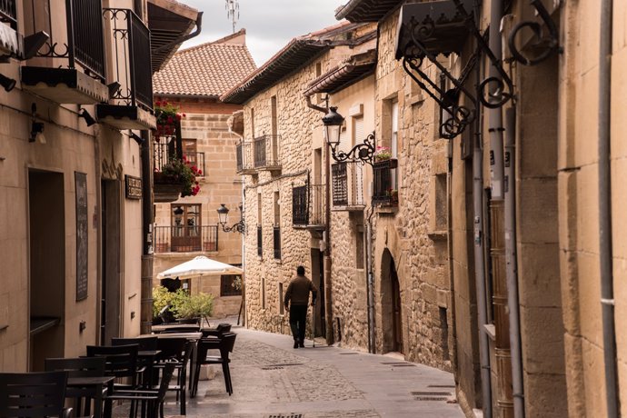 Archivo - Elciego, en la Ruta del Vino de Rioja Alavesa