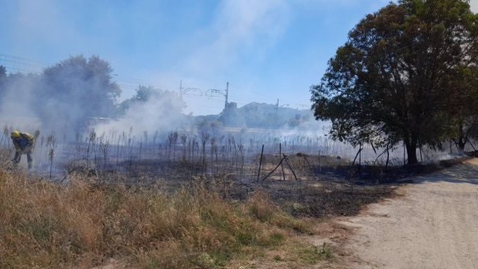 Incendio en El Escorial