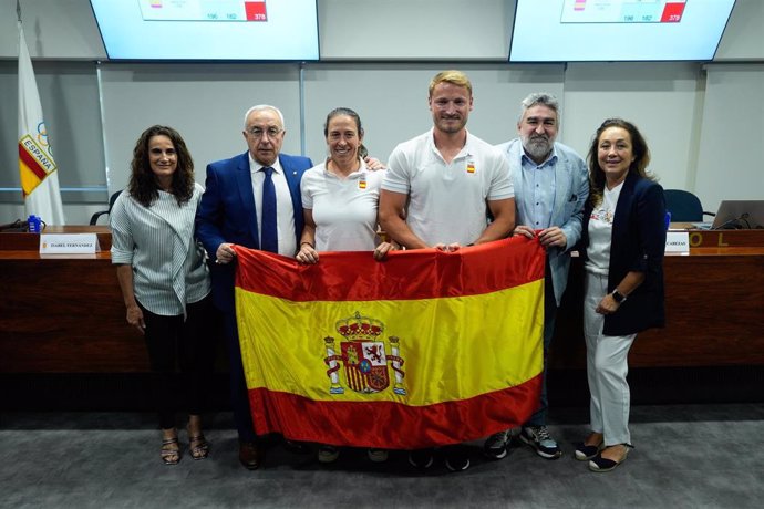 Isabel Fernández, Alejandro Blanco, Támara Echegoyen, Marcus Cooper, José Manuel Rodríguez Uribes y Victoria Cabezas