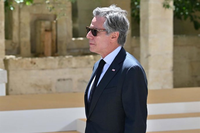 Archivo - June 14, 2024, Brindisi, Italy: Foto IPP/Felice De Martino .Borgo Egnazia (Br) 14/06/2024 .G7 Vertice dei capi di Stato e di governo .Nella foto: Antony Blinken Segretario di Stato degli Stati uniti USA .Italy Photo Press World Copyright