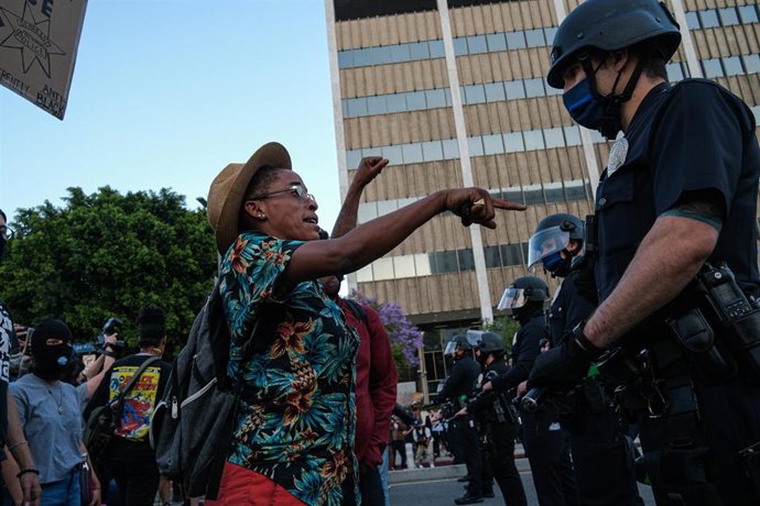 Protest against police killing of black man in USA