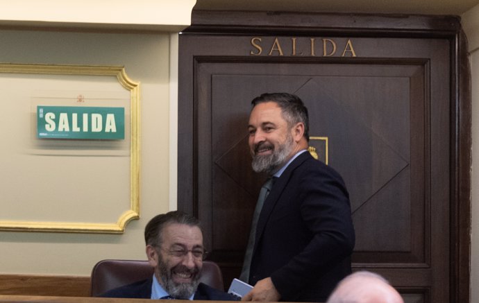 El líder de Vox, Santiago Abascal, durante una sesión plenaria, en el Congreso de los Diputados, a 18 de junio de 2024, en Madrid (España).