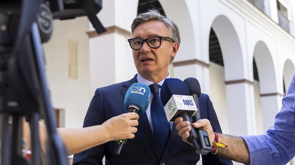 El portavoz de Vox en Andalucía, Manuel Gavira.