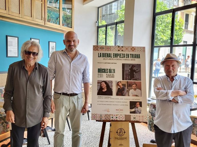 El Ayuntamiento de Sevilla presenta la gala en homenaje al bailaor Manuel Marín con motivo de la Velá de Santa Ana.