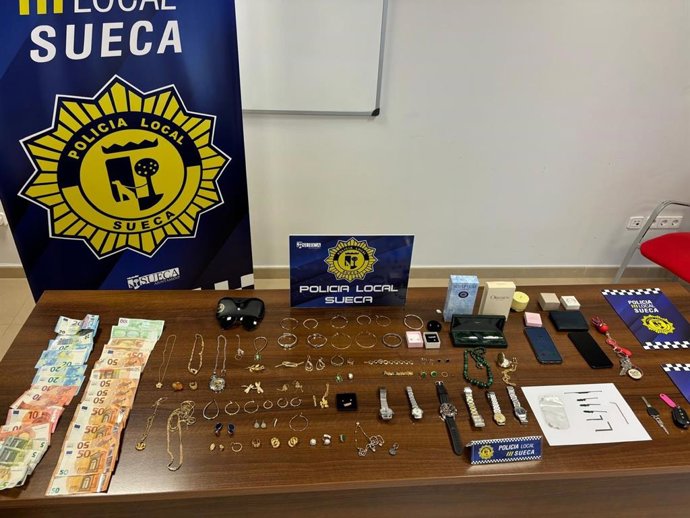 Objectes intervinguts per la Policia Local de Sueca