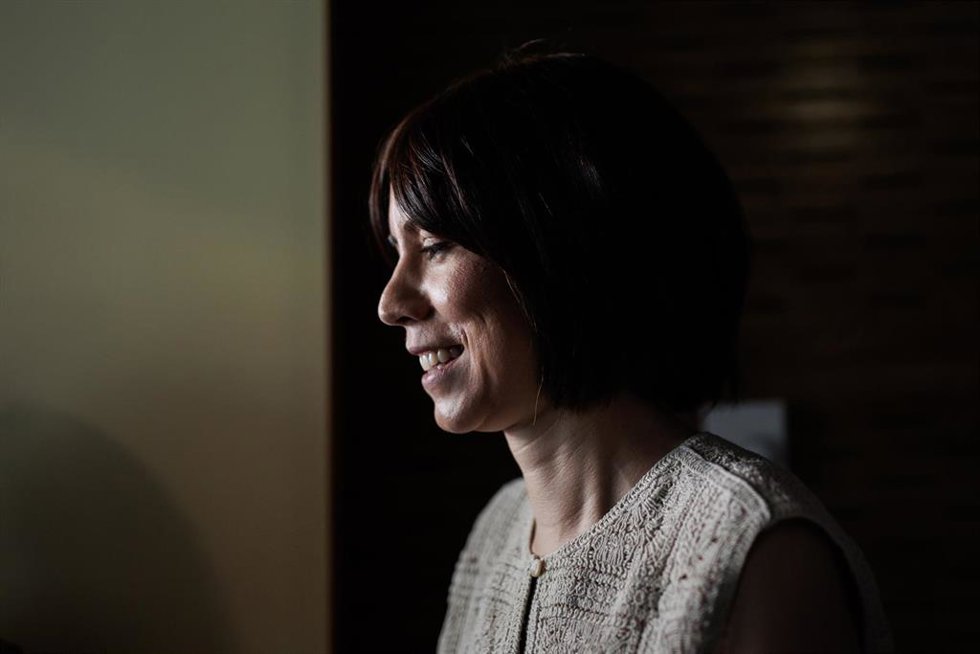 La ministra de Ciencia, Innovación y Universidades, Diana Morant, durante una visita al Instituto de Ciencias Matemáticas (ICMAT), a 10 de julio de 2024, en Madrid (España).