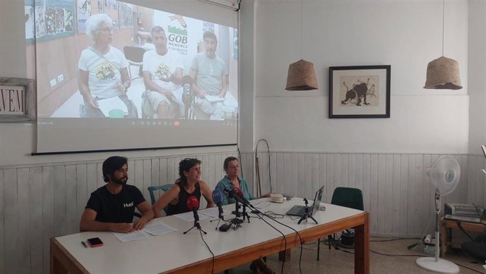 Miembros del GOB ofrecen una rueda de prensa para anunciar la petición de un recurso de inconstitucionalidad contra el decreto de simplificación administrativa.