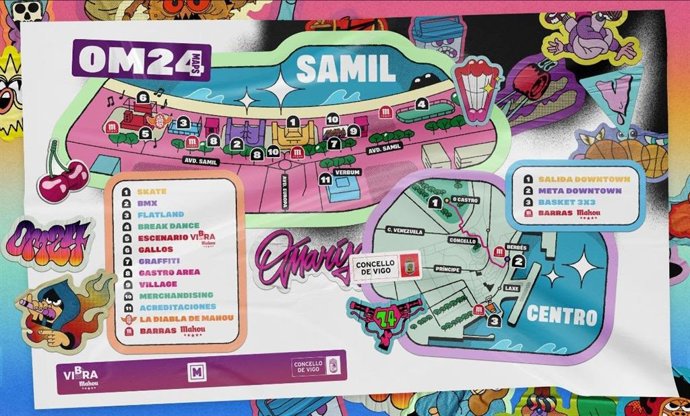 O Marisquiño inicia su montaje en los aparcamientos de Samil.