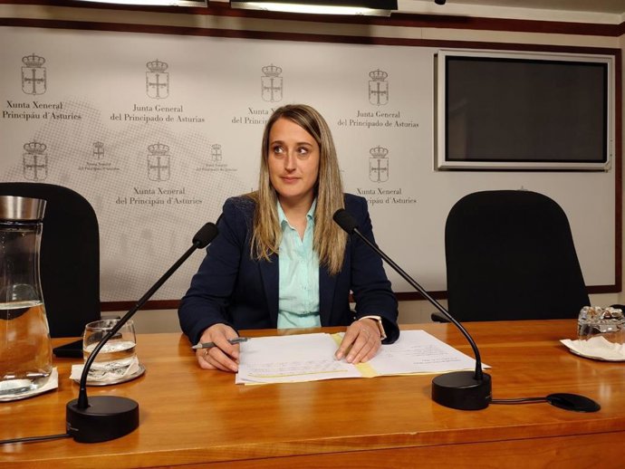 Archivo - La diputada del PP en la Junta General Cristina Vega.