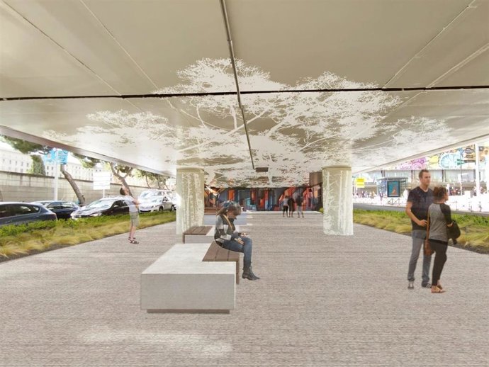 Así quedará la zona bajo el puente de Raimundo Fernández Villaverde tras las obras