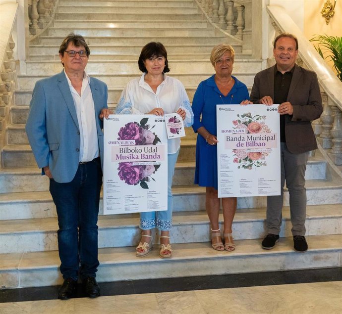 Imagen de la presentación de la temporada de la Banda Municipal de Música de Bilbao.