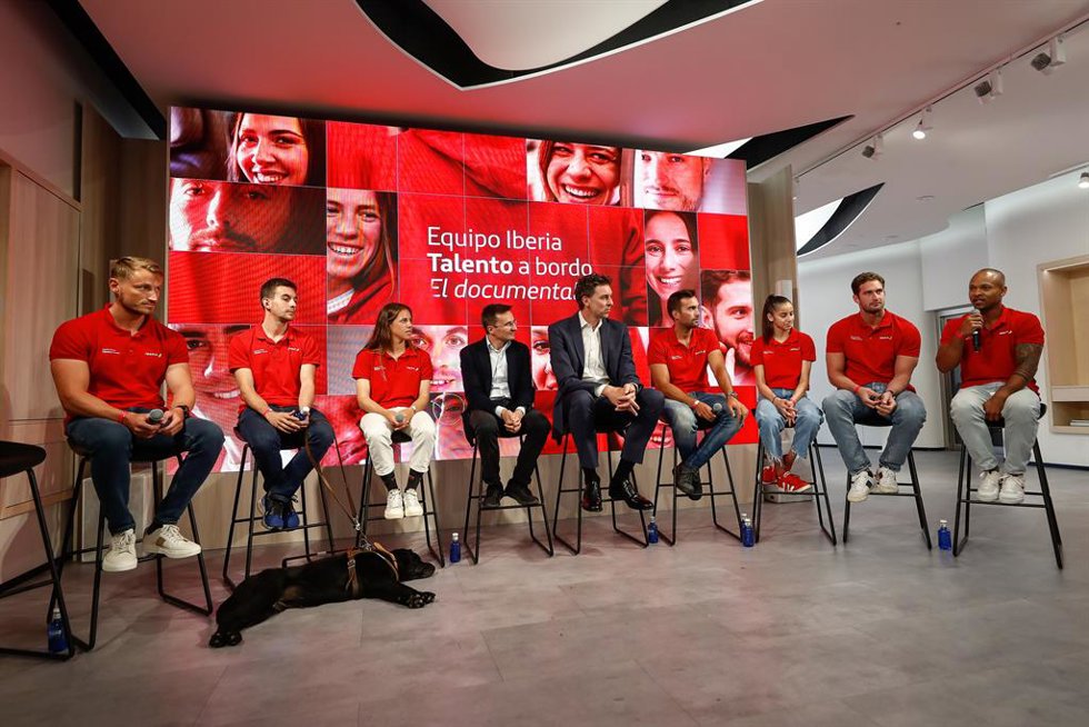 Archivo - Presentación del documental Equipo Iberia Talento a bordo en Espacio Iberia el 5 de junio de 2024, en Madrid, España.