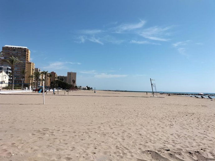 Imatge de la platja de la Pobla de Farnals 