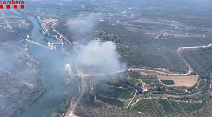 Zona afectada per l'incendi