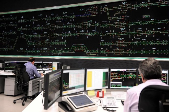 Centro de regulación y control del tráfico ferroviario
