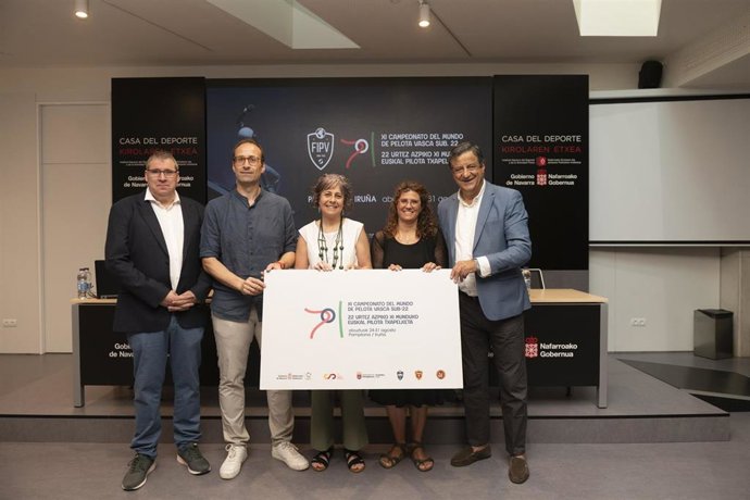 El Mundial de Pelota Sub-22 se ha presentado esta mañana en rueda de prensa.