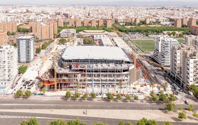 El projecte Roig Arena de Valncia continua la seua construcció