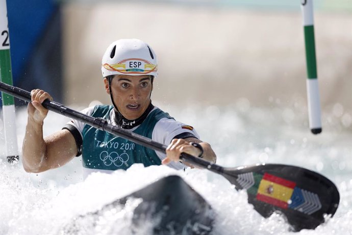 Archivo - Maialen CHOURRAUT (ESP) 2nd Silver Medal during the Olympic Games Tokyo 2020, Canoe Slalom Women's Kayak Final on July 27, 2021 at Kasai Canoe Slalom Centre in Tokyo, Japan - Photo Photo Kishimoto / DPPI