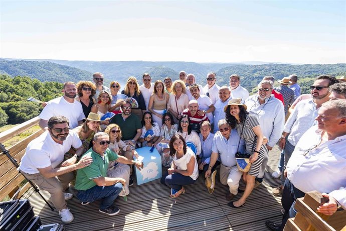Acto de los populares gallegos en la Ribeira Sacra con motivo de la celebración del Día de Galicia