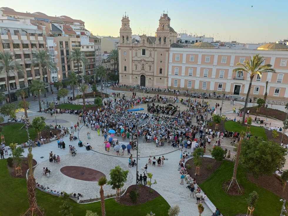 Imagen de la remozada plaza de la Merced