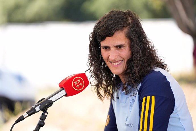 Montse Tome, head coach, attends during the Media Day of Spain Women Team for the Paris 24 Olympics Games celebrated at Ciudad Deportiva Los Angeles de San Rafael on July 3, 2024 in Madrid, Spain.