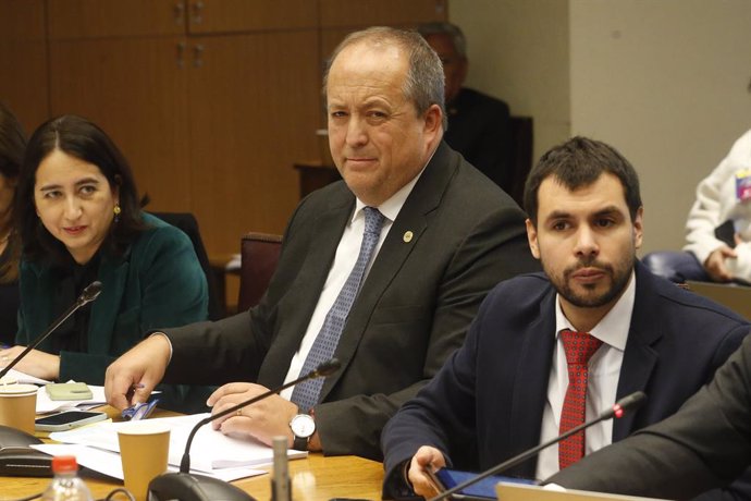 Valparaiso, 23 de junio de 2024 El Fiscal Nacional Angel Valencia durante la Comision de Constitucion en el Senado  Sebastian Cisternas/Aton Chile