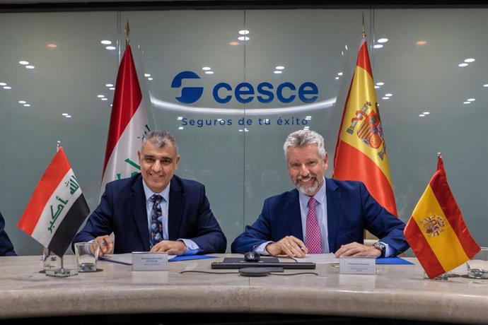 Cesce firma un acuerdo con Iraq por 1.000 millones de euros para el impulso de empresas españolas.