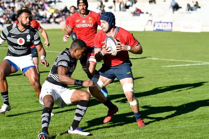 La selección española de Rugby XV se enfrenta a Fiyi.