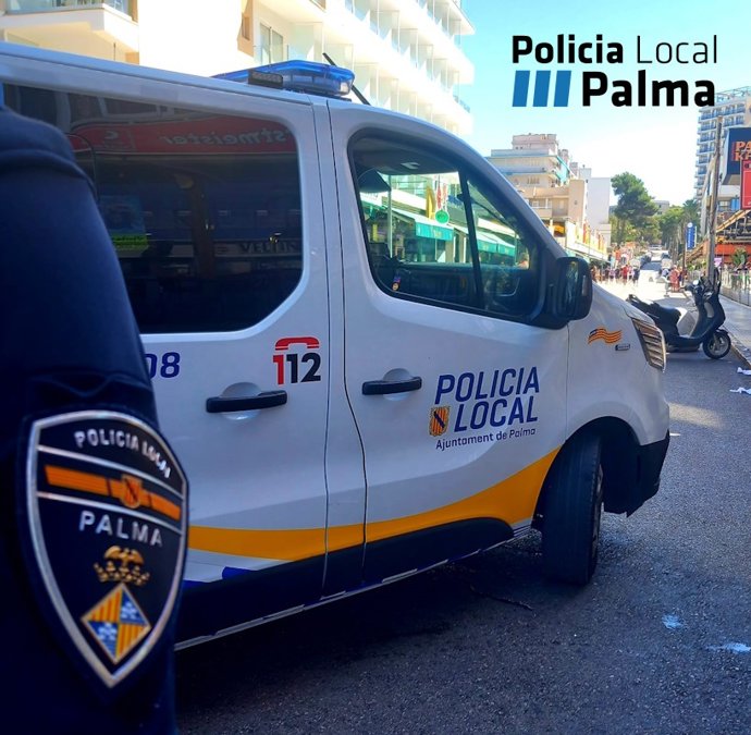 Furgón de la Policía Local de Palma.