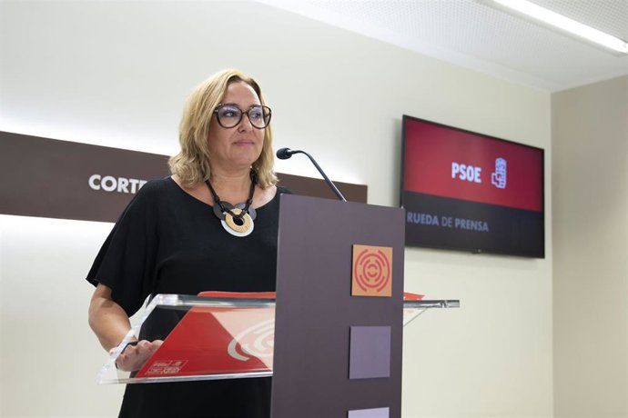 La portavoz del PSOE, Mayte Pérez