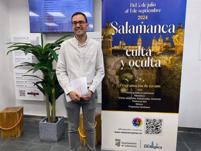 Salamanca registra un récord de visitantes extranjeros en el primer semestre del año . En la foto, el concejal de Turismo del Ayuntamiento de Salamanca, Ángel Fernández Silva.