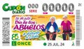 El Cupón de la ONCE dedicado al Día de los Abuelos anima a los mayores 'A disfrutar de la vida'