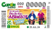 El Cupón de la ONCE dedicado al Día de los Abuelos anima a los mayores 'A disfrutar de la vida'