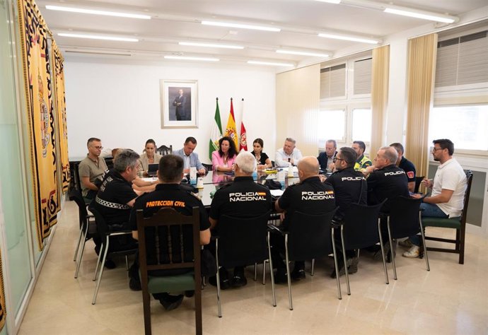 Junta de seguridad local con motivo del Dreambeach en Almería.