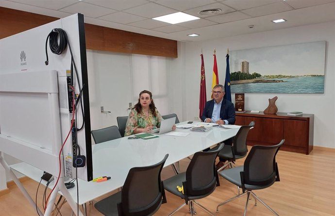 El consejero de Medio Ambiente, Universidades, Investigación y Mar Menor, Juan María Vázquez, interviene en la Conferencia Sectorial de Medio Ambiente por videoconferencia