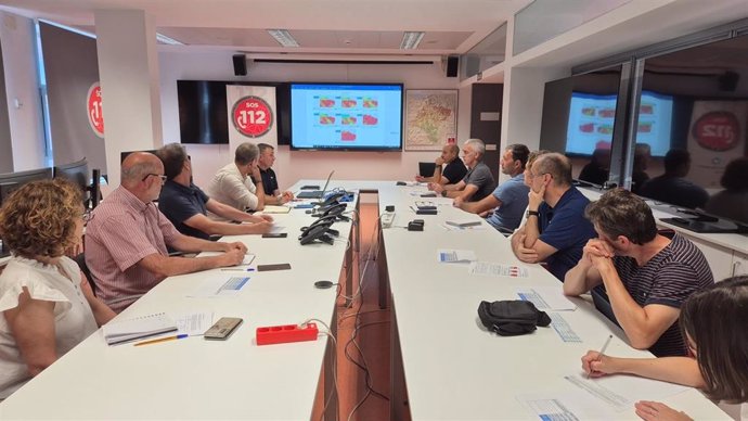 Reunión de la mesa del fuego celebrada esta mañana.