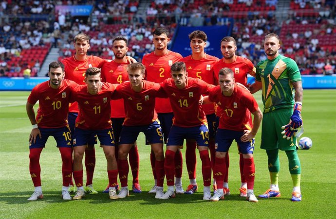 Alineación titular de la selección española ante Uzbekistán en su debut en los Juegos Olímpicos de París